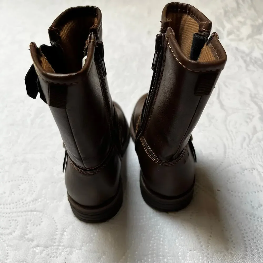 Carter’s Brown Buckle Riding Boots Size 8
